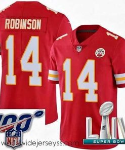 Exceptionally fashioned 2020 Super Bowl LIV Nike Kansas City Chiefs #14 Demarcus Robinson Red Team Color Vapor Untouchable Limited Player NFL Jersey