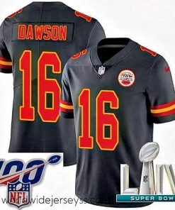 Exquisitely designed 2020 Super Bowl LIV Nike Kansas City Chiefs #16 Len Dawson Limited Black Rush Vapor Untouchable NFL Jersey