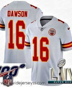 Exceptionally fashioned 2020 Super Bowl LIV Nike Kansas City Chiefs #16 Len Dawson White Vapor Untouchable Limited Player NFL Jersey
