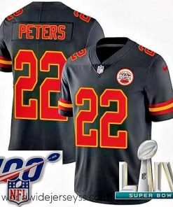 Marvelously styled 2020 Super Bowl LIV Nike Kansas City Chiefs #22 Marcus Peters Limited Black Rush Vapor Untouchable NFL Jersey
