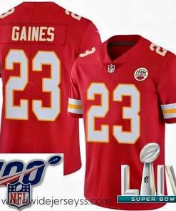 Exceptionally fashioned 2020 Super Bowl LIV Nike Kansas City Chiefs #23 Phillip Gaines Red Team Color Vapor Untouchable Limited Player NFL Jersey
