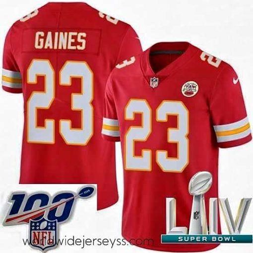 Exceptionally fashioned 2020 Super Bowl LIV Nike Kansas City Chiefs #23 Phillip Gaines Red Team Color Vapor Untouchable Limited Player NFL Jersey