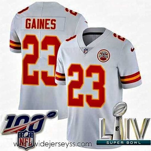 Exceptionally fashioned 2020 Super Bowl LIV Nike Kansas City Chiefs #23 Phillip Gaines White Vapor Untouchable Limited Player NFL Jersey