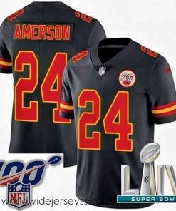 Exceptionally fashioned 2020 Super Bowl LIV Nike Kansas City Chiefs #24 David Amerson Limited Black Rush Vapor Untouchable NFL Jersey