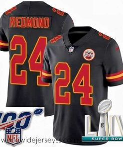Exceptionally fashioned 2020 Super Bowl LIV Nike Kansas City Chiefs #24 Will Redmond Limited Black Rush Vapor Untouchable NFL Jersey