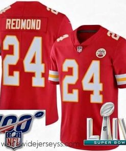 Superbly made 2020 Super Bowl LIV Nike Kansas City Chiefs #24 Will Redmond Red Team Color Vapor Untouchable Limited Player NFL Jersey