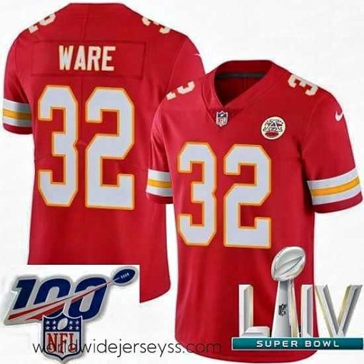 Exceptionally fashioned 2020 Super Bowl LIV Nike Kansas City Chiefs #32 Spencer Ware Red Team Color Vapor Untouchable Limited Player NFL Jersey