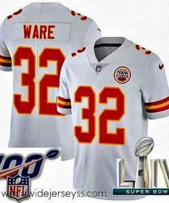 Superbly made 2020 Super Bowl LIV Nike Kansas City Chiefs #32 Spencer Ware White Vapor Untouchable Limited Player NFL Jersey