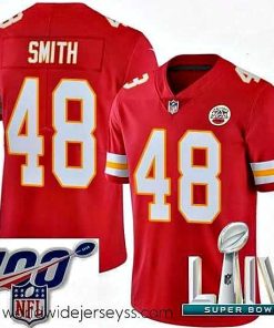 Exquisitely designed 2020 Super Bowl LIV Nike Kansas City Chiefs #48 Terrance Smith Red Team Color Vapor Untouchable Limited Player NFL Jersey