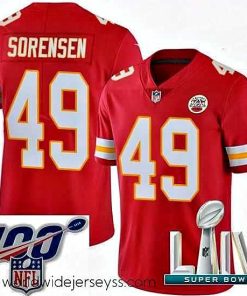 Superbly made 2020 Super Bowl LIV Nike Kansas City Chiefs #49 Daniel Sorensen Red Team Color Vapor Untouchable Limited Player NFL Jersey