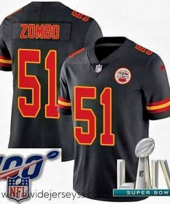 Marvelously styled 2020 Super Bowl LIV Nike Kansas City Chiefs #51 Frank Zombo Limited Black Rush Vapor Untouchable NFL Jersey