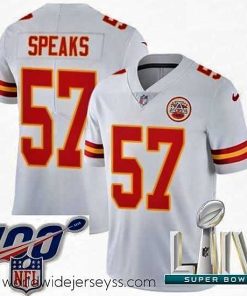 Exquisitely designed 2020 Super Bowl LIV Nike Kansas City Chiefs #57 Breeland Speaks White Vapor Untouchable Limited Player NFL Jersey