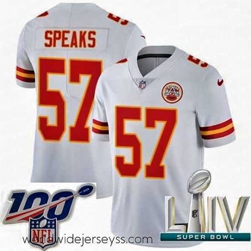 Exquisitely designed 2020 Super Bowl LIV Nike Kansas City Chiefs #57 Breeland Speaks White Vapor Untouchable Limited Player NFL Jersey