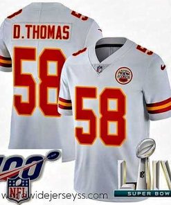 Superbly made 2020 Super Bowl LIV Nike Kansas City Chiefs #58 Derrick Thomas White Vapor Untouchable Limited Player NFL Jersey