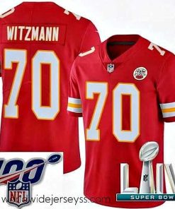 Exceptionally fashioned 2020 Super Bowl LIV Nike Kansas City Chiefs #70 Bryan Witzmann Red Team Color Vapor Untouchable Limited Player NFL Jersey