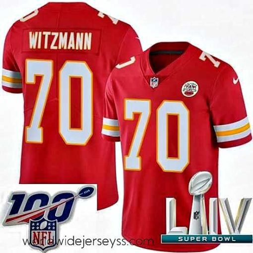 Exceptionally fashioned 2020 Super Bowl LIV Nike Kansas City Chiefs #70 Bryan Witzmann Red Team Color Vapor Untouchable Limited Player NFL Jersey