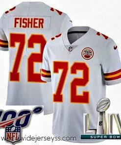 Superbly made 2020 Super Bowl LIV Nike Kansas City Chiefs #72 Eric Fisher White Vapor Untouchable Limited Player NFL Jersey