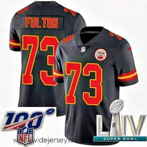 Marvelously styled 2020 Super Bowl LIV Nike Kansas City Chiefs #73 Zach Fulton Limited Black Rush Vapor Untouchable NFL Jersey