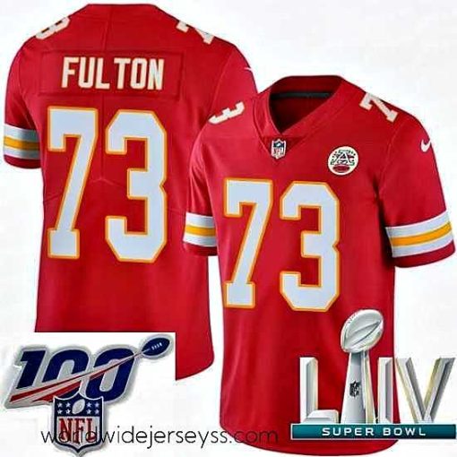 Exquisitely designed 2020 Super Bowl LIV Nike Kansas City Chiefs #73 Zach Fulton Red Team Color Vapor Untouchable Limited Player NFL Jersey