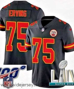 Finely crafted 2020 Super Bowl LIV Nike Kansas City Chiefs #75 Cameron Erving Limited Black Rush Vapor Untouchable NFL Jersey