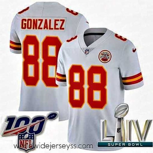 Finely crafted 2020 Super Bowl LIV Nike Kansas City Chiefs #88 Tony Gonzalez White Vapor Untouchable Limited Player NFL Jersey
