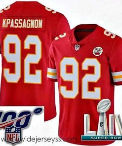 Superbly made 2020 Super Bowl LIV Nike Kansas City Chiefs #92 Tanoh Kpassagnon Red Team Color Vapor Untouchable Limited Player NFL Jersey
