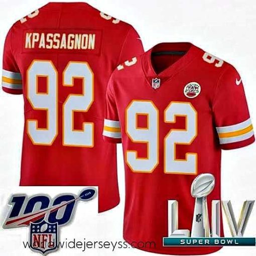 Superbly made 2020 Super Bowl LIV Nike Kansas City Chiefs #92 Tanoh Kpassagnon Red Team Color Vapor Untouchable Limited Player NFL Jersey
