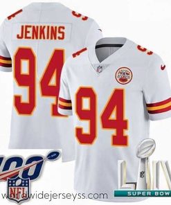 Superbly made 2020 Super Bowl LIV Nike Kansas City Chiefs #94 Jarvis Jenkins White Vapor Untouchable Limited Player NFL Jersey