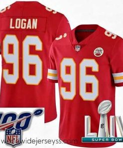 Marvelously styled 2020 Super Bowl LIV Nike Kansas City Chiefs #96 Bennie Logan Red Team Color Vapor Untouchable Limited Player NFL Jersey