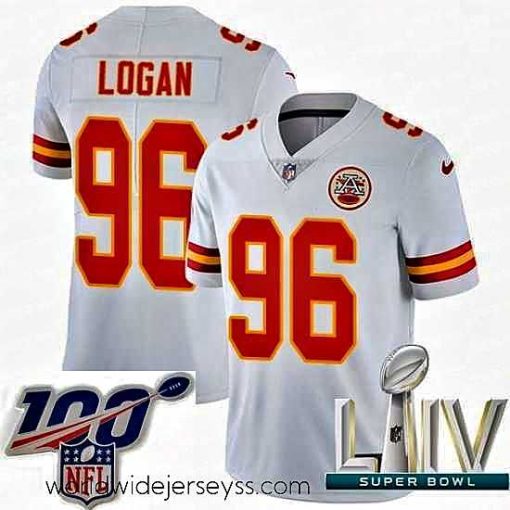 Exceptionally fashioned 2020 Super Bowl LIV Nike Kansas City Chiefs #96 Bennie Logan White Vapor Untouchable Limited Player NFL Jersey