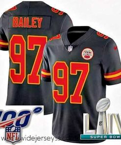 Exquisitely designed 2020 Super Bowl LIV Nike Kansas City Chiefs #97 Allen Bailey Limited Black Rush Vapor Untouchable NFL Jersey
