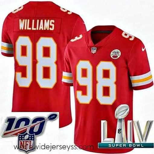 Finely crafted 2020 Super Bowl LIV Nike Kansas City Chiefs #98 Xavier Williams Red Team Color Vapor Untouchable Limited Player NFL Jersey