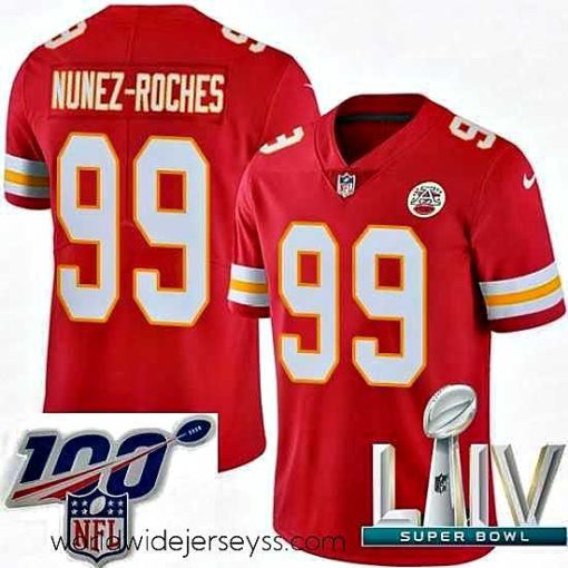 Marvelously styled 2020 Super Bowl LIV Nike Kansas City Chiefs #99 Rakeem Nunez-Roches Red Team Color Vapor Untouchable Limited Player NFL Jersey