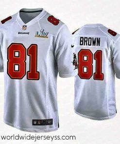 Exquisitely designed Antonio Brown Buccaneers White Super Bowl Lv Game Fashion Jersey