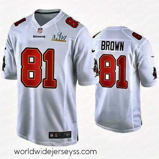 Exquisitely designed Antonio Brown Buccaneers White Super Bowl Lv Game Fashion Jersey