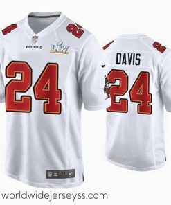 Superbly made Carlton Davis Buccaneers White Super Bowl Lv Game Fashion Jersey