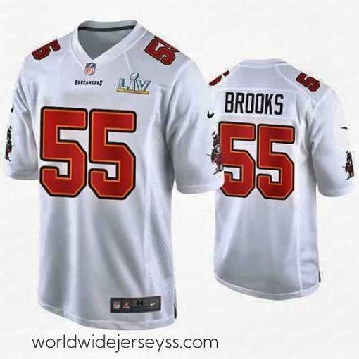 Exceptionally fashioned Derrick Brooks Buccaneers White Super Bowl Lv Game Fashion Jersey