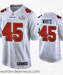 Exquisitely designed Devin White Buccaneers White Super Bowl Lv Game Fashion Jersey