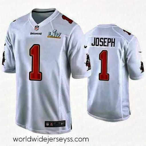 Superbly made Greg Joseph Buccaneers White Super Bowl Lv Game Fashion Jersey
