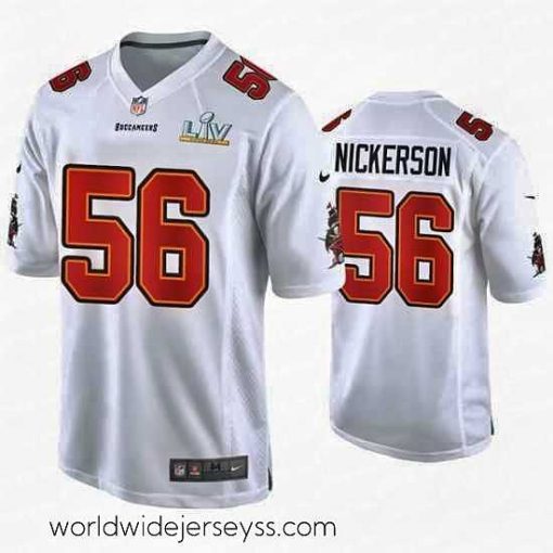 Exquisitely designed Hardy Nickerson Buccaneers White Super Bowl Lv Game Fashion Jersey