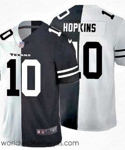 Finely crafted Houston Texans 10 DeAndre Hopkins Black V White Peace Split Nike Vapor Untouchable Limited NFL Jersey