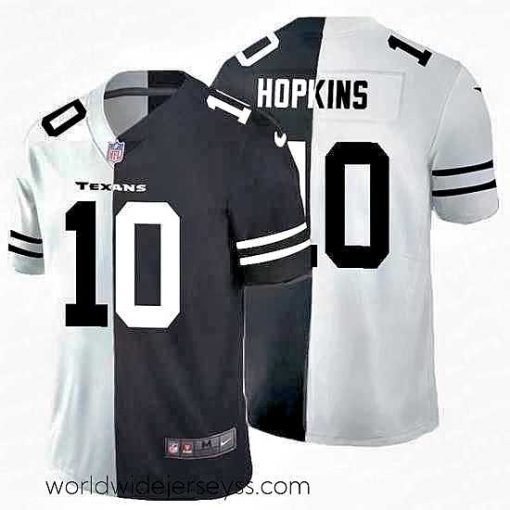 Finely crafted Houston Texans 10 DeAndre Hopkins Black V White Peace Split Nike Vapor Untouchable Limited NFL Jersey