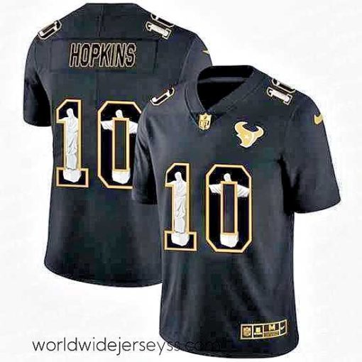 Exquisitely designed Houston Texans 10 DeAndre Hopkins Nike Carbon Black Vapor Cristo Redentor Limited NFL Jersey