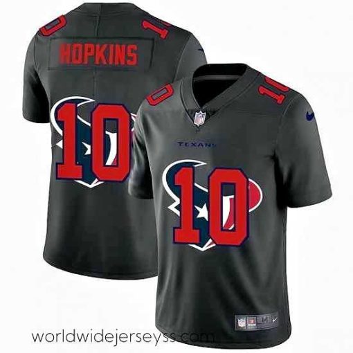 Finely crafted Houston Texans 10 DeAndre Hopkins Nike Team Logo Dual Overlap Limited NFL Jersey Black