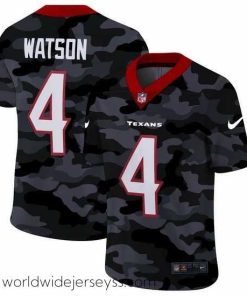 Exceptionally fashioned Houston Texans 4 Deshaun Watson Nike 2020 Black CAMO Vapor Untouchable Limited Stitched NFL Jersey