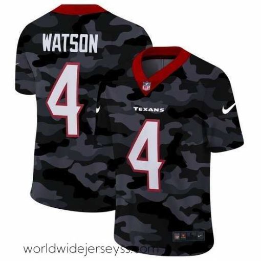 Exceptionally fashioned Houston Texans 4 Deshaun Watson Nike 2020 Black CAMO Vapor Untouchable Limited Stitched NFL Jersey