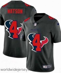 Exquisitely designed Houston Texans 4 Deshaun Watson Nike Team Logo Dual Overlap Limited NFL Jersey Black