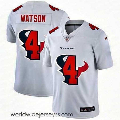 Finely crafted Houston Texans 4 Deshaun Watson White Nike Team Logo Dual Overlap Limited NFL Jersey