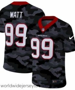 Exquisitely designed Houston Texans 99 J J  Watt Nike 2020 Black CAMO Vapor Untouchable Limited Stitched NFL Jersey