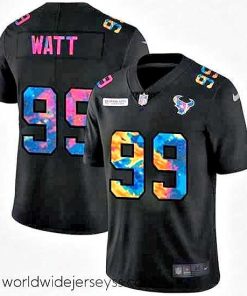 Exceptionally fashioned Houston Texans 99 J J  Watt Nike Multi Color Black 2020 NFL Crucial Catch Vapor Untouchable Limited Jersey